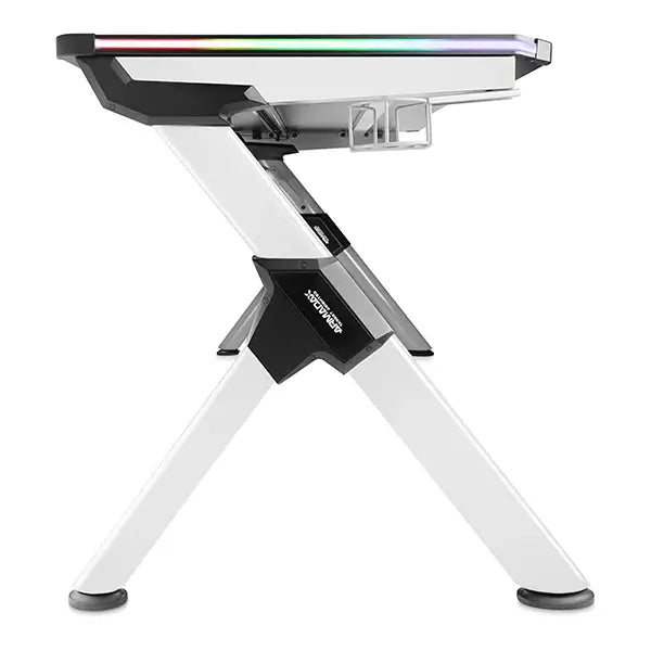 Bureau Gamer ArmadaX Archer B1 RGB 150cm Blanc