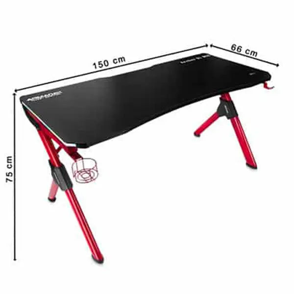 Bureau Gamer ArmadaX Archer B1 RGB 150cm Red