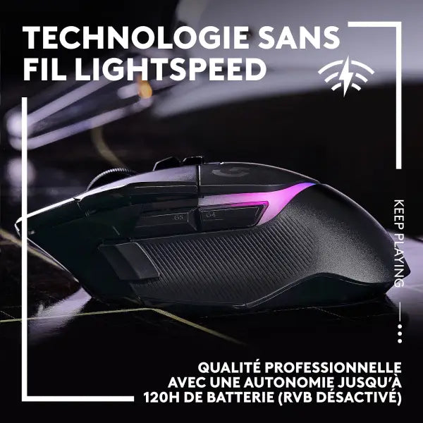 Logitech G502X Plus LIGHTSPEED RGB Noir