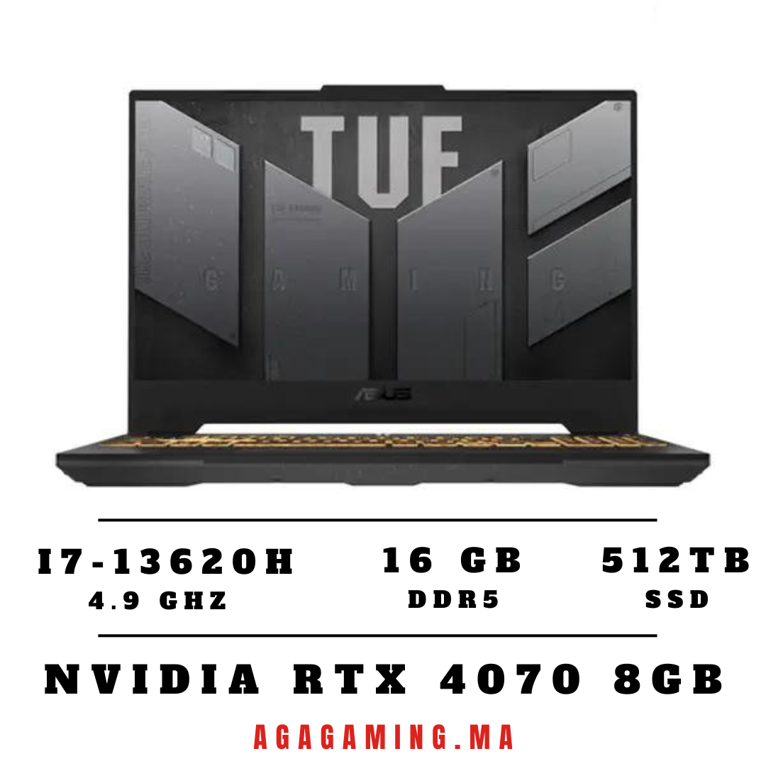 ASUS TUF Gaming F15 – FX507VI (2024) (i7-13620H/16GB DDR5/512GB SSD/RTX 4070/15.6″ FHD 144 Hz) FX507VI-LP135W