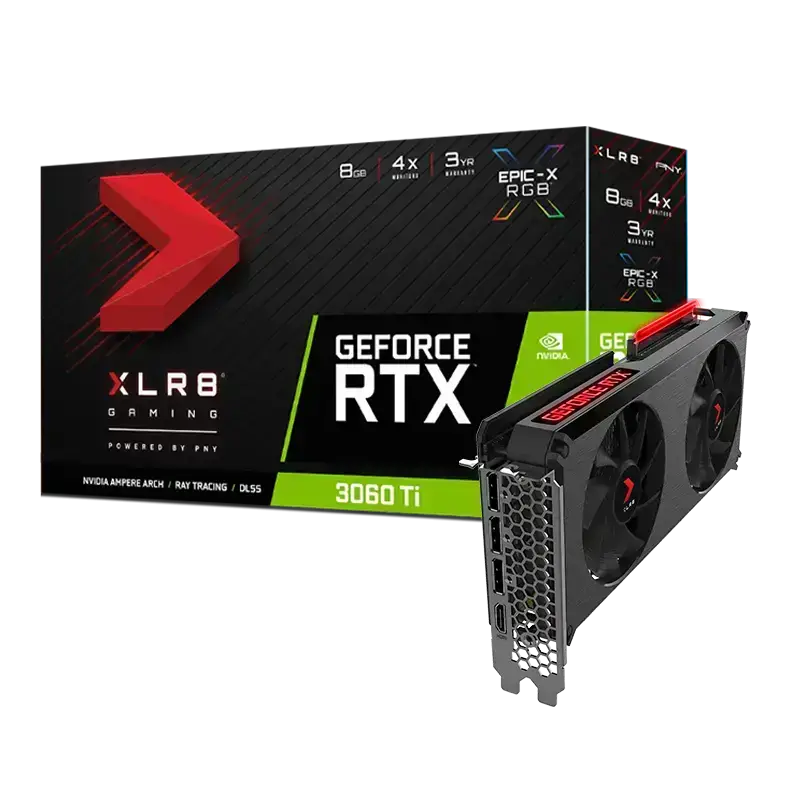 PNY GeForce RTX 3060 Ti 8GB XLR8 Gaming REVEL EPIC-X RGB LHR