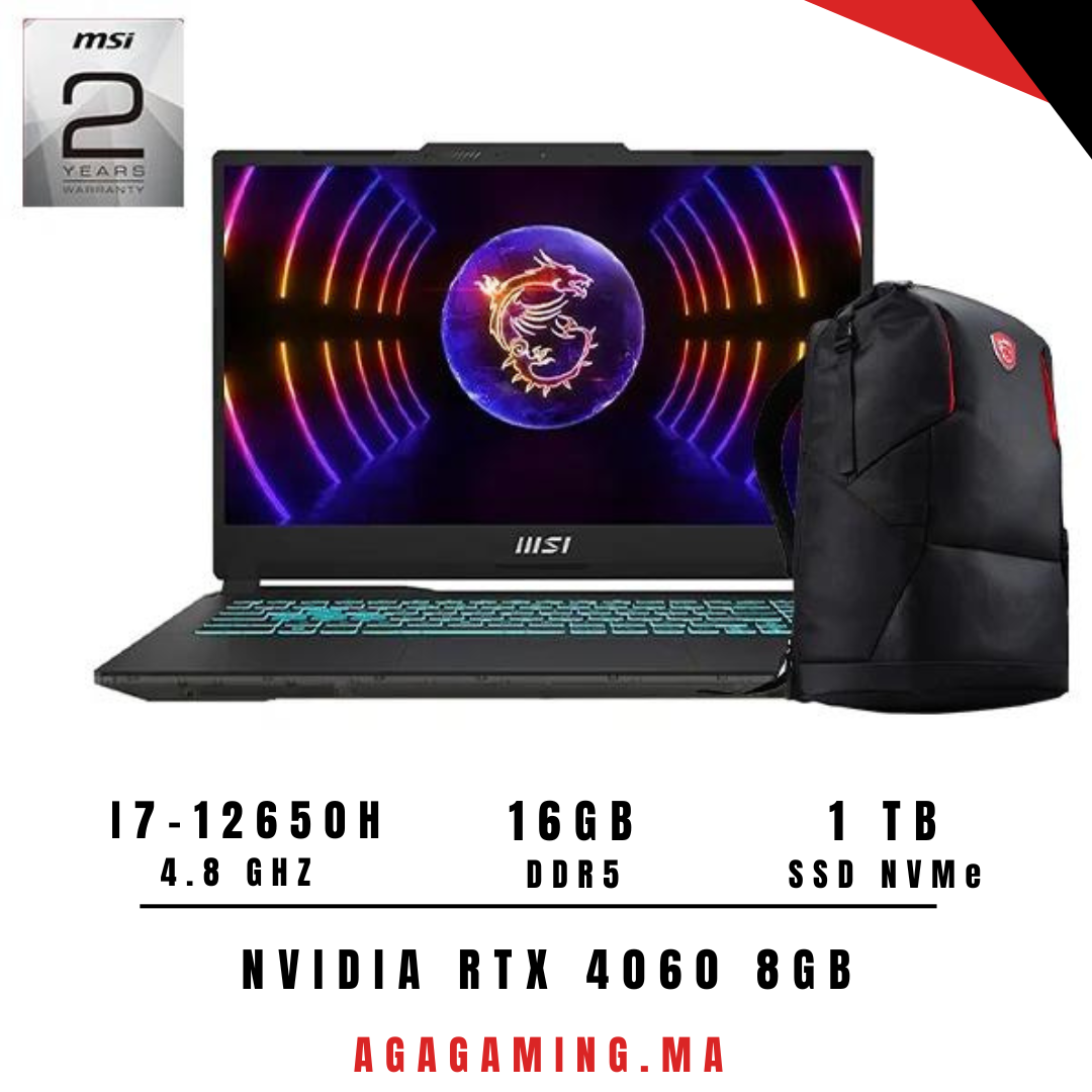 MSI Cyborg 15 A12VF i7-12650H/16GB/1TB SSD/RTX4060 8GB/15.6”