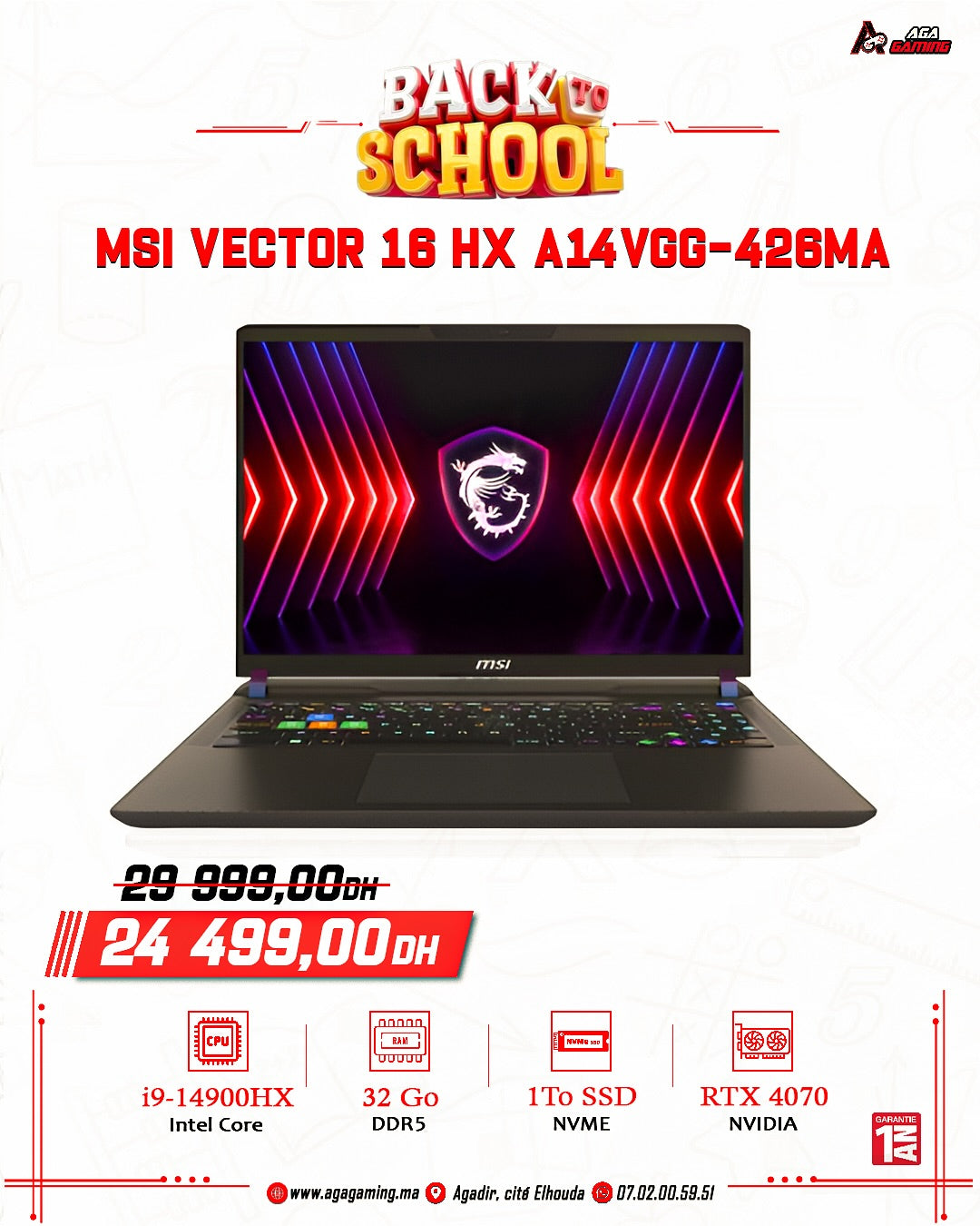MSI VECTOR 16 HX A14VGG-426MA