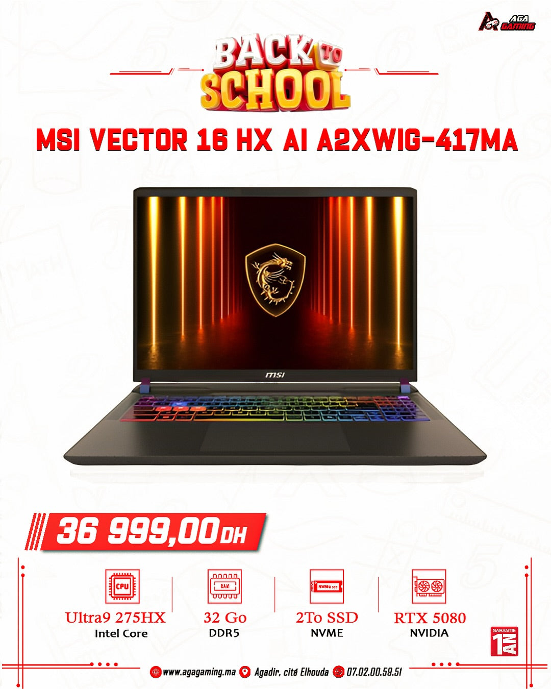 MSI VECTOR 16 HX AI A2XWIG-417MA