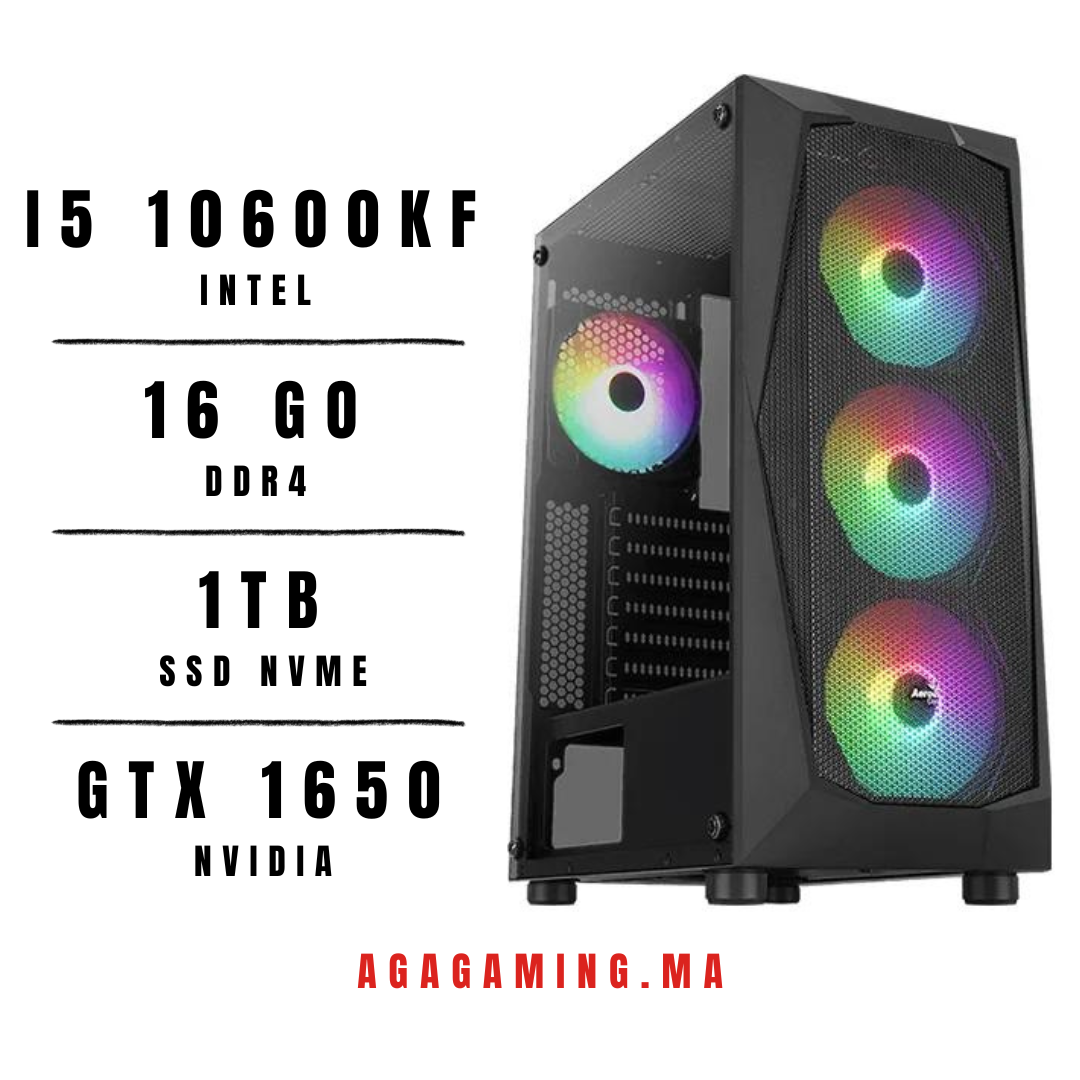 PC Gamer Core i5 10600KF/1TB SSD/16GB/RTX1650