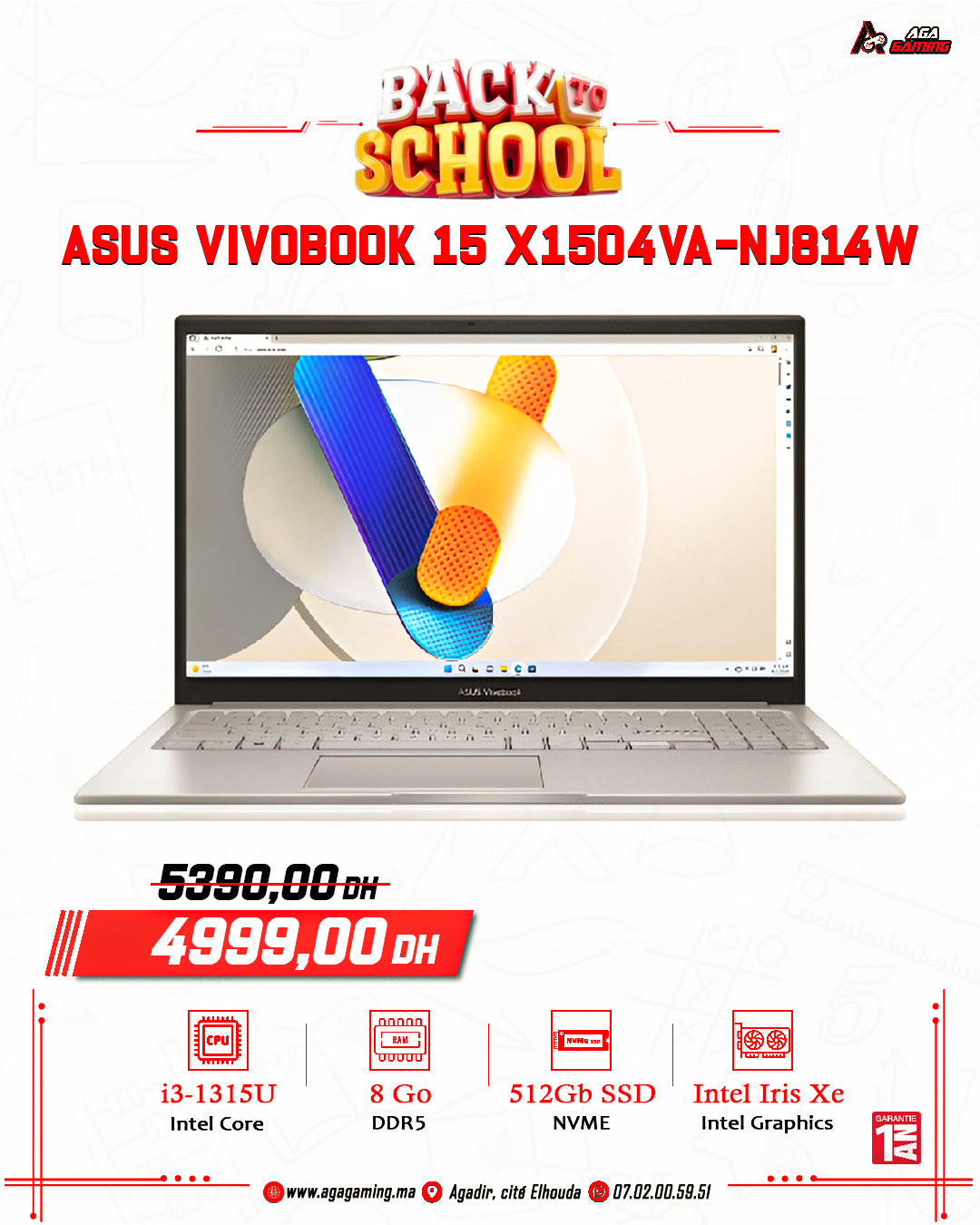 ASUS Vivobook 15 X1504VA-NJ814W