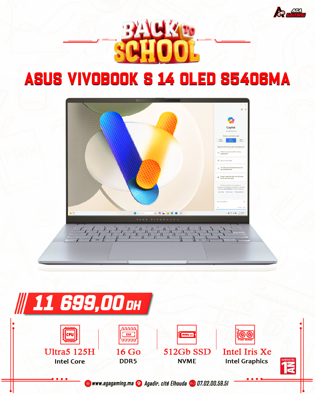 ASUS Vivobook S 14 OLED S5406MA Ultra5