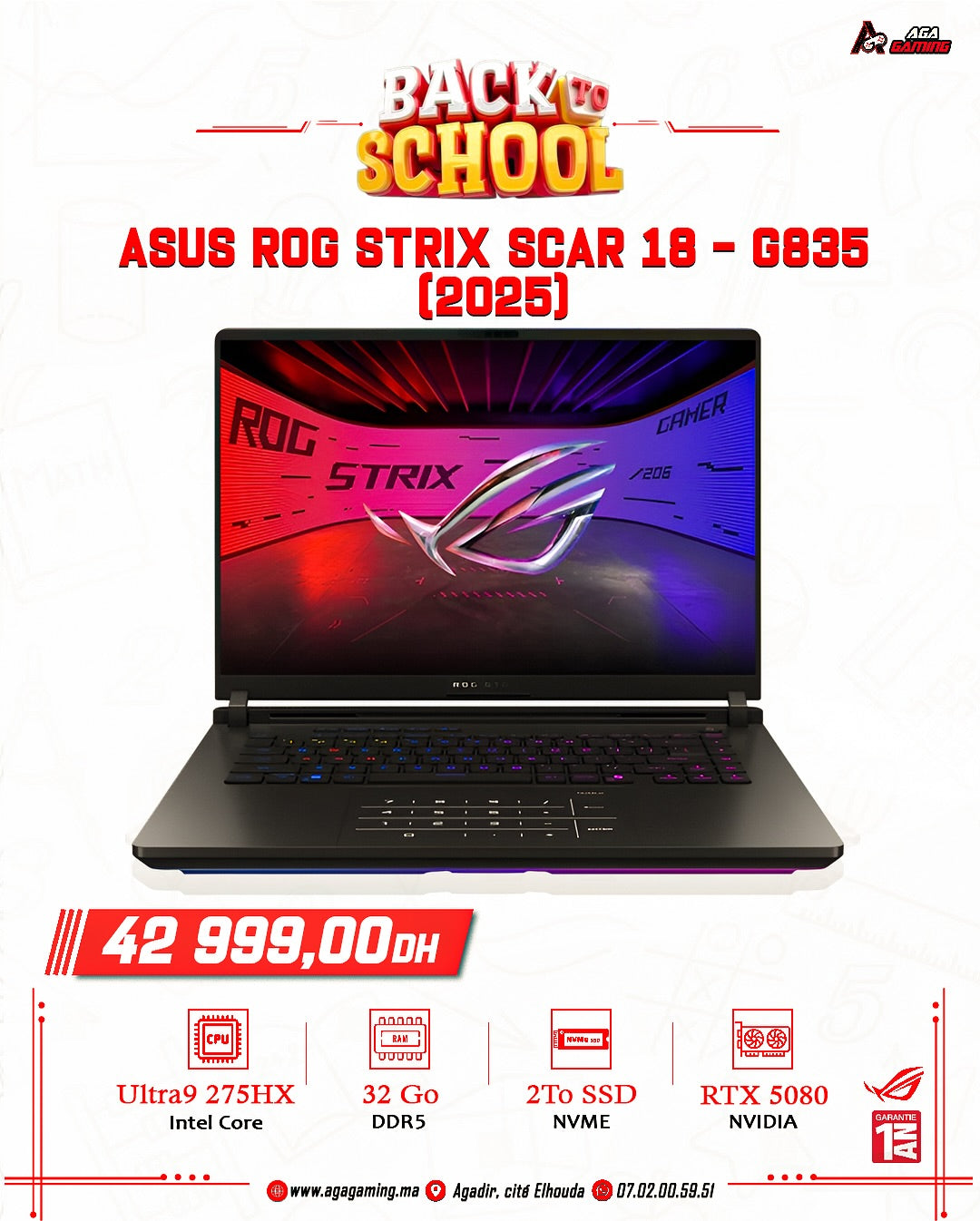 ASUS ROG STRIX SCAR 16 - G835 2025