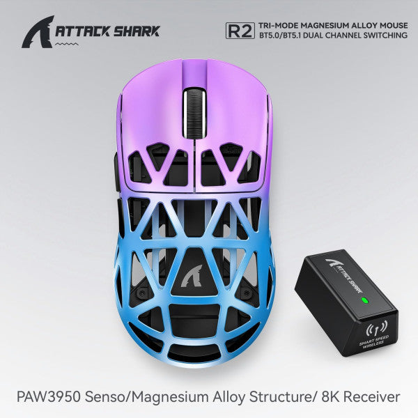 ATTACK SHARK R2 (Purple&Blue) – AgaGaming