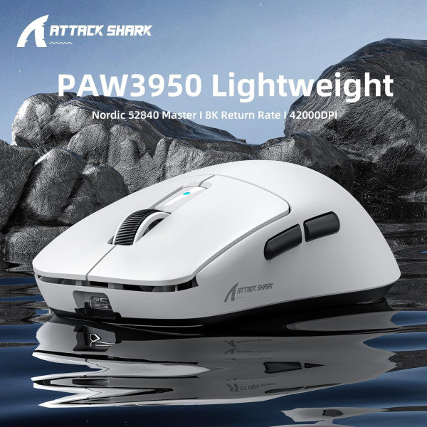 ATTACK SHARK R6 (White)