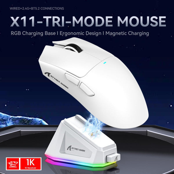 ATTACK SHARK X11 (White)