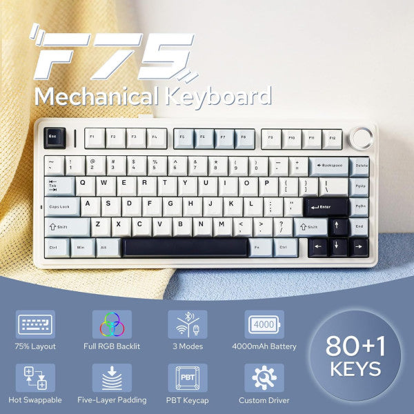 AULA F75 Glacier Blue (Ice Vein Switch)