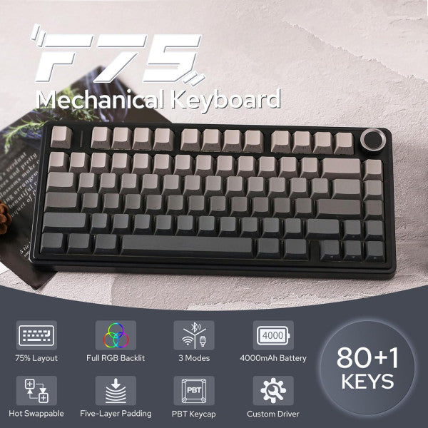 AULA F75 PRO Gradient Grey (Reaper Switch)
