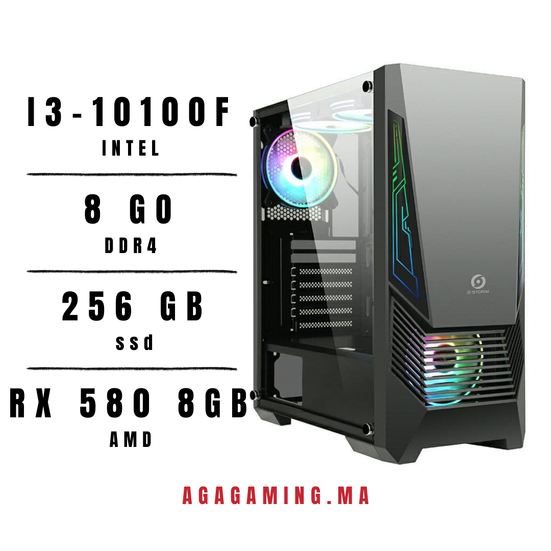 Pc Gamer i3-10100f / RX 580 8Gb