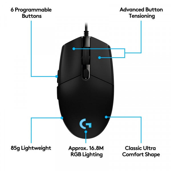 Logitech G102 LightSync RGB Noir