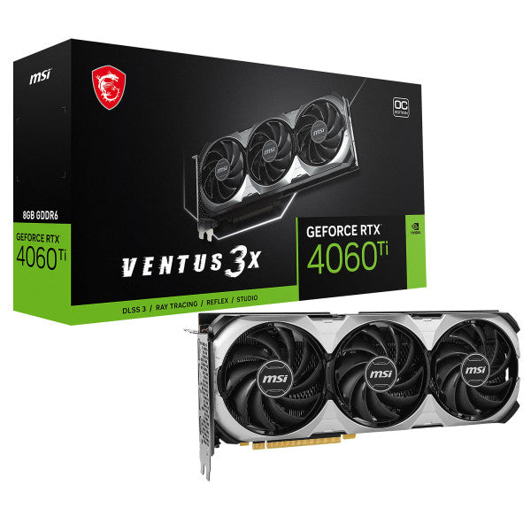 MSI GeForce RTX 4060 Ti VENTUS 3X E OC 8GB GDDR6