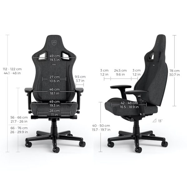 Noblechairs EPIC Compact TX Aanthracite/Carbon