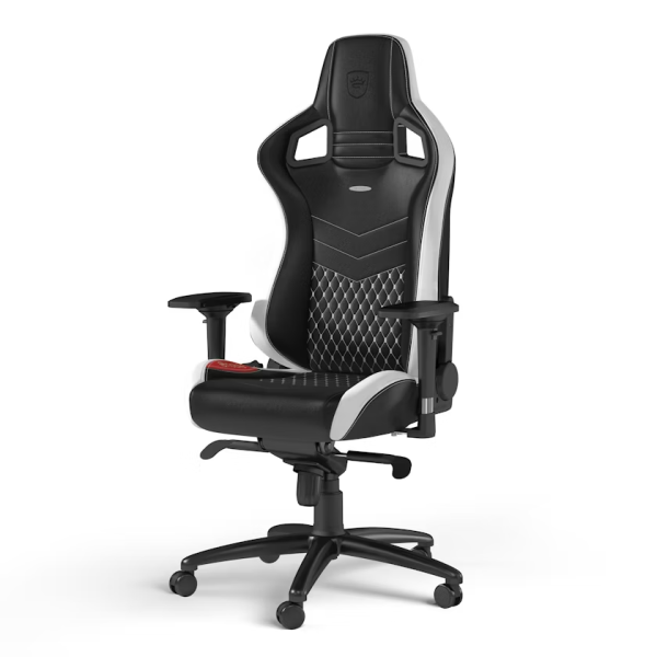 Noblechairs EPIC Real Leather Black/Red/White