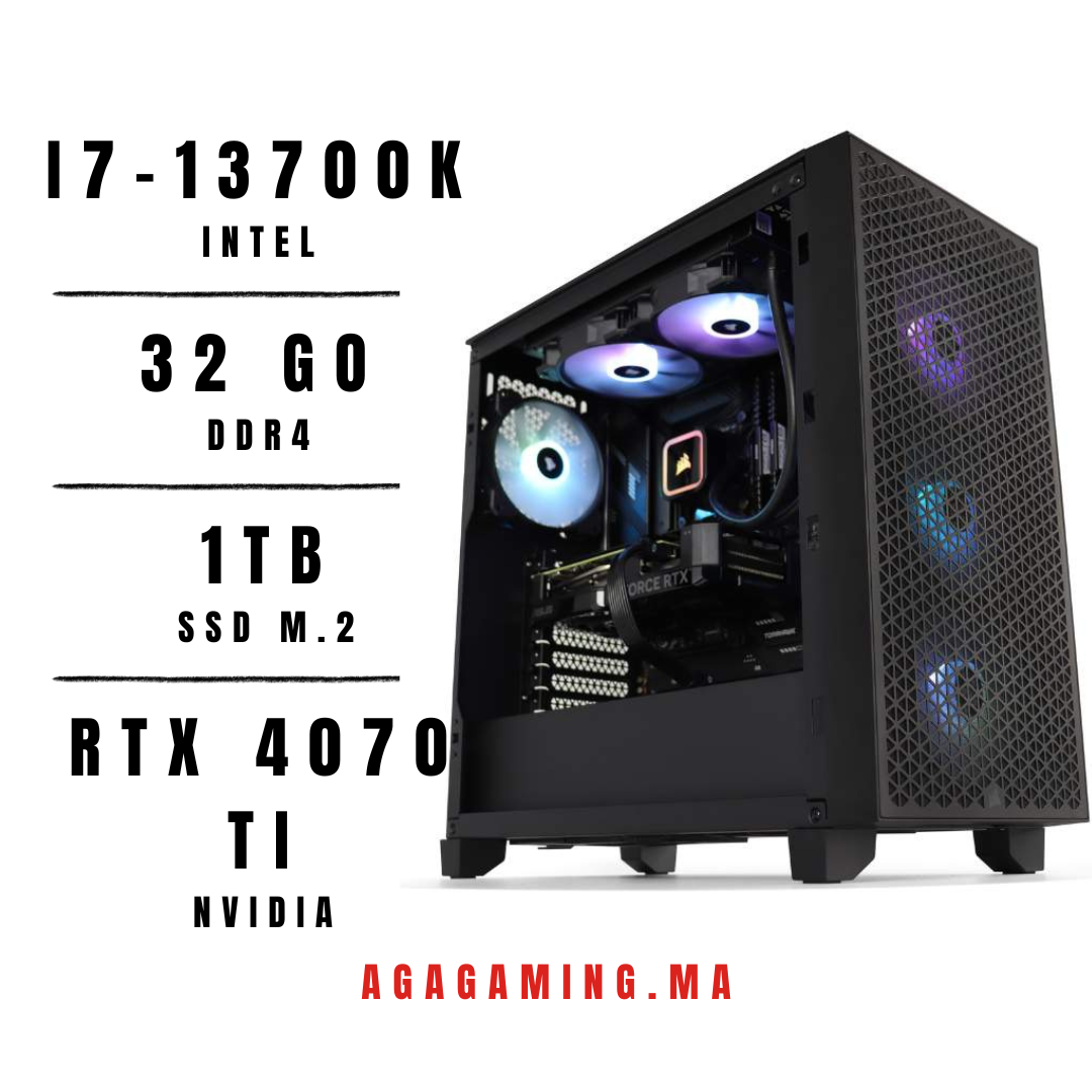 PC Gamer i7-13700k/32Gb/1Tb/RTX 4070 TI 12Gb