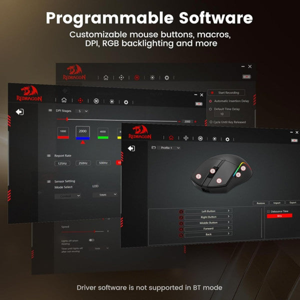 Redragon DEICIDE PRO M816 1K RGB Wireless