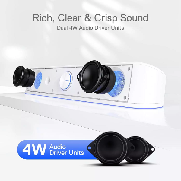 Redragon GS560 Adiemus Gaming Speaker (White)