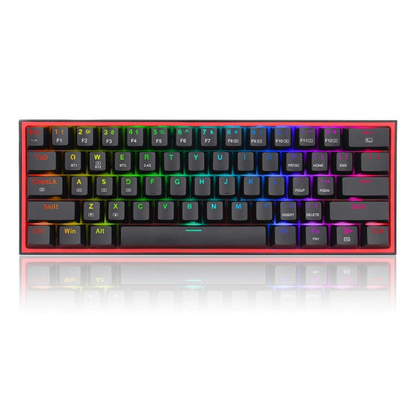 Redragon K616 Fizz PRO 60% Wireless RGB Red Switches (Black)