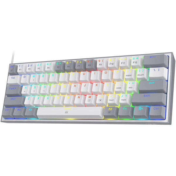 Redragon K616 Fizz PRO 60% Wireless RGB Red Switches (White/Gray)