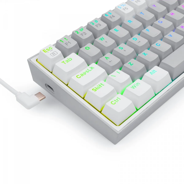 Redragon K617 Fizz 60% RGB Red Switches (Gray/White)