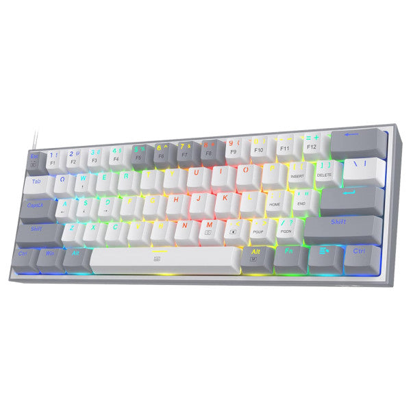 Redragon K617 Fizz 60% RGB Red Switches (White/Gray)