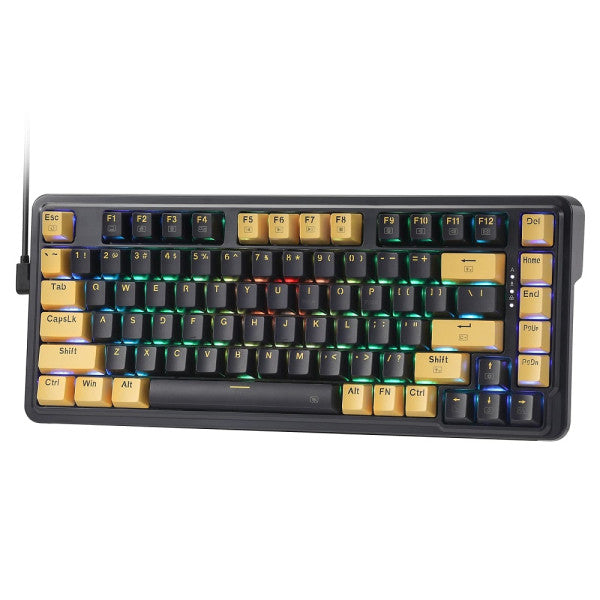 Redragon K649 78% Wired Mechanical Keyboard (Black/Yellow)