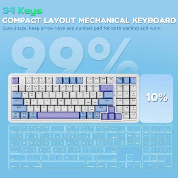 Redragon K664WBP Gloria PRO 60% Wireless RGB