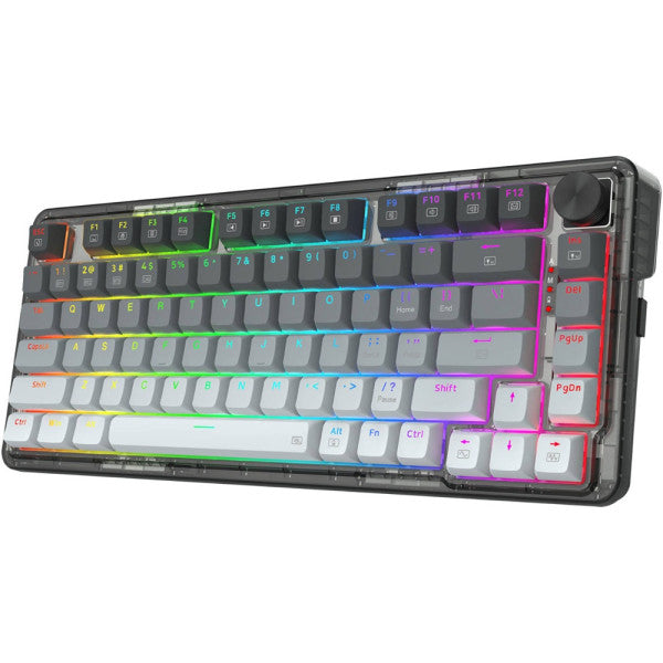 Redragon K673 PRO 75% Wireless RGB Red Switches (Gradient Gray)