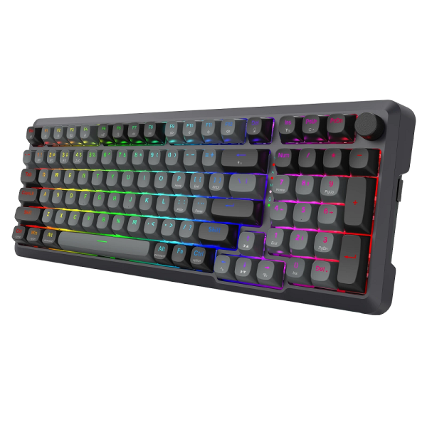 Redragon K688 Pro Wireless Mechanical Keyboard (Black/Gray)