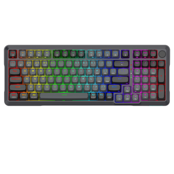 Redragon K688 Pro Wireless Mechanical Keyboard (Black/Gray)