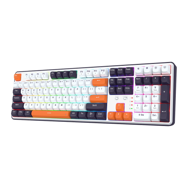 Redragon K689 PRO Wireless Mechanical Keyboard (Black Tangerine)