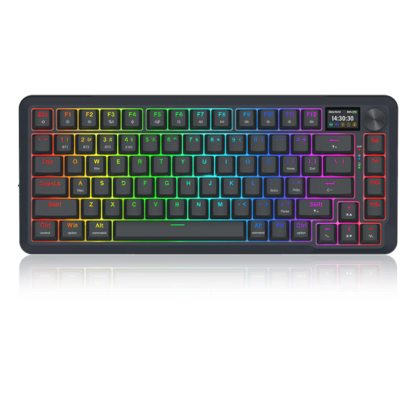Redragon K708 Pro LCD Wireless Mechanical Keyboard (Black)