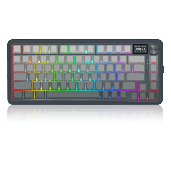 Redragon K708 Pro LCD Wireless Mechanical Keyboard (Gradient Gray)