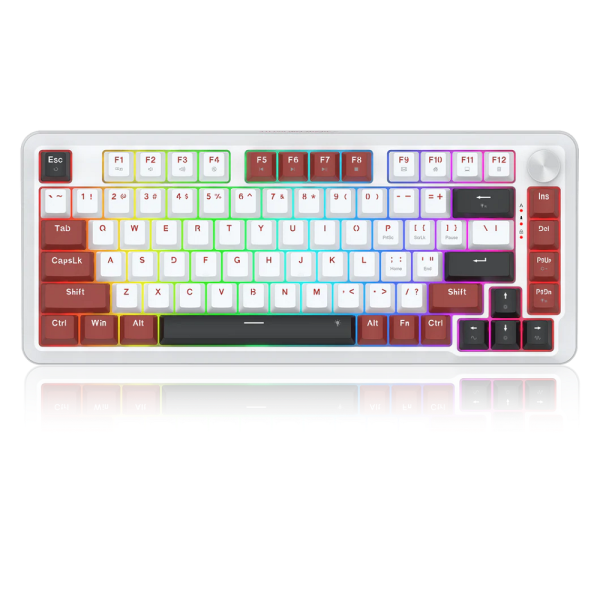 Redragon K721 Rapid Trigger Wired Mechanical Keyboard (Burgundy Red)