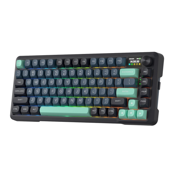 Redragon K724 Pro LCD Wireless Mechanical Keyboard (Dark Jade)
