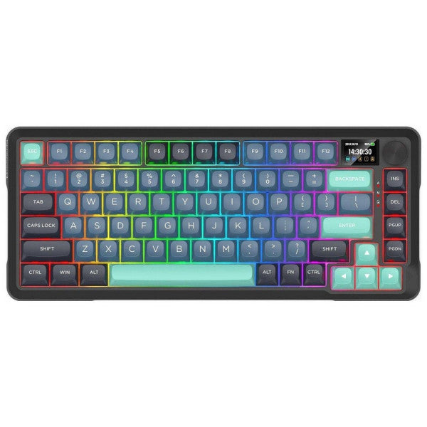 Redragon K724 Pro LCD Wireless Mechanical Keyboard (Dark Jade)