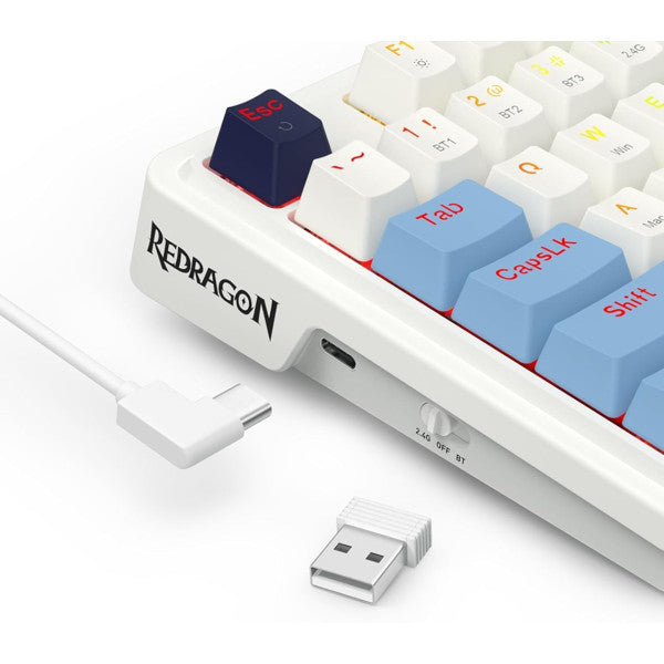 Redragon K728 Antonium Pro Wireless Mechanical Keyboard (Polar Blue)