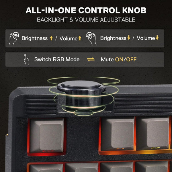Redragon K729 OTIM Pro Wireless Mechanical Keyboard (Concrete Jungle)