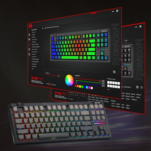 Redragon K729 OTIM Pro Wireless Mechanical Keyboard (Concrete Jungle)