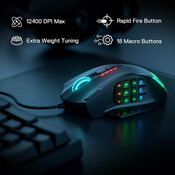 Redragon M908 Impact RGB MMO