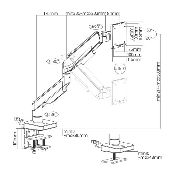 XTRMLAB L210C-16TDL-BWG (Black/White)